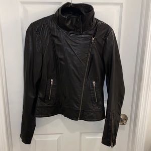 Aritzia Genuine Leather Moto Jacket - Size Large